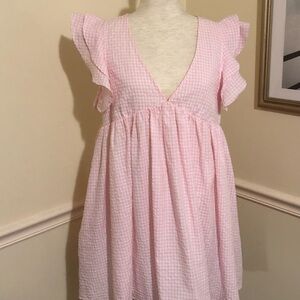 Pink Gingham Mini Dress, adorable by the impeccable pig collection